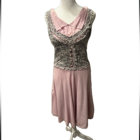 ASO Blair Waldorf Gossip Girl Extremely Rare Zac Posen Resort 2011 Tweed Dress - Picture 10 of 16